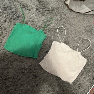 2 H&M CROP TANK TOPS